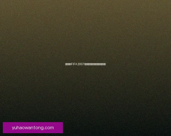 免费下载FIFA 2007中文版完整安装包及游戏教程分享